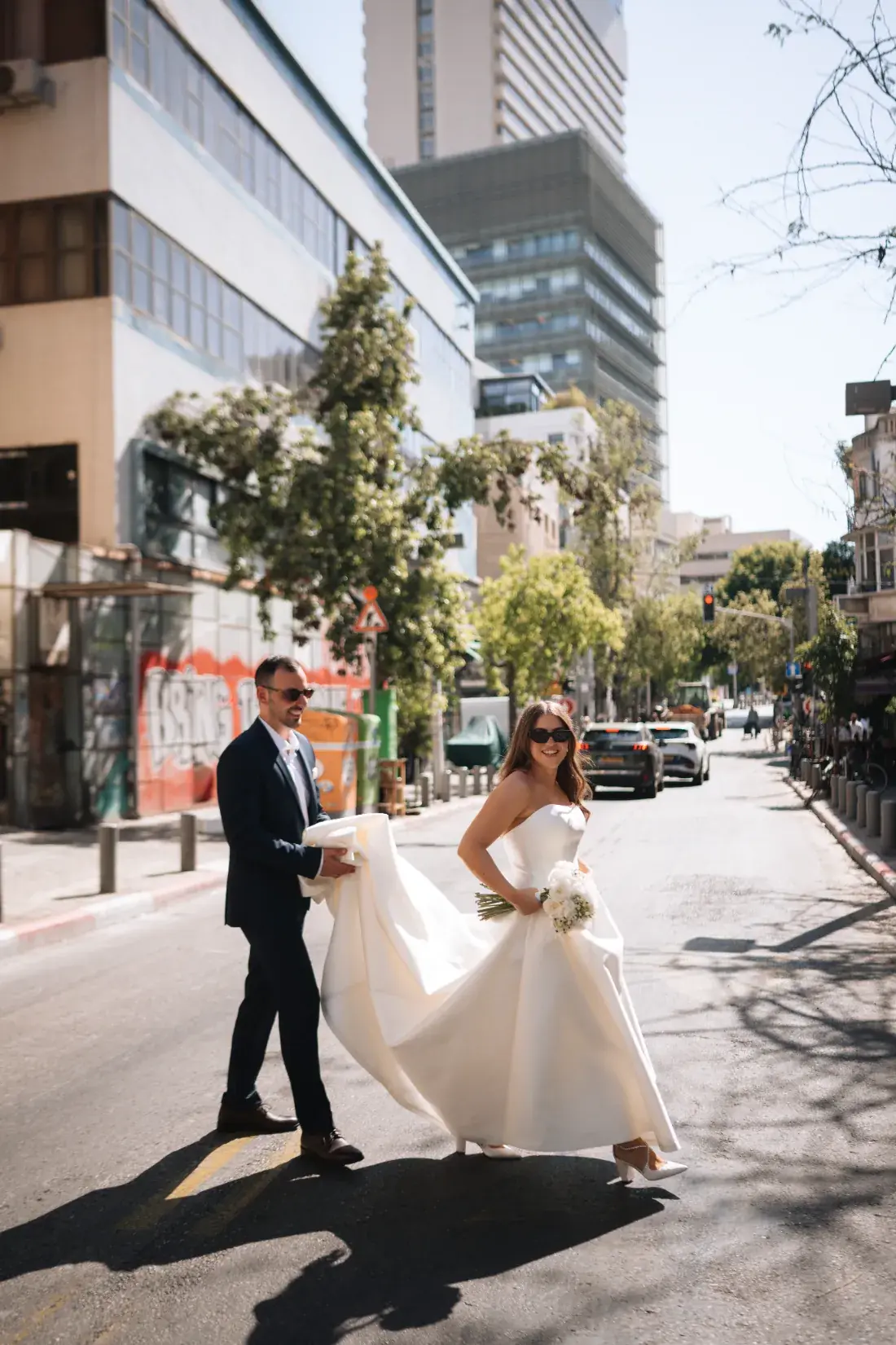 צילום חתונה אורבני: תל אביב האדריכלית אל הגן בשפיים, תמונה 16