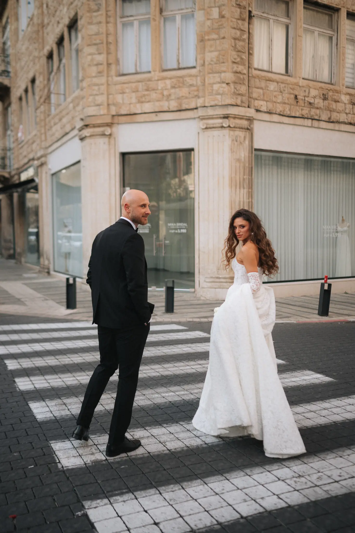 Haifa Wedding Photography: From Talpiot Market to the Hidden Location Beneath Yad LaBanim Bridge, photograph 8