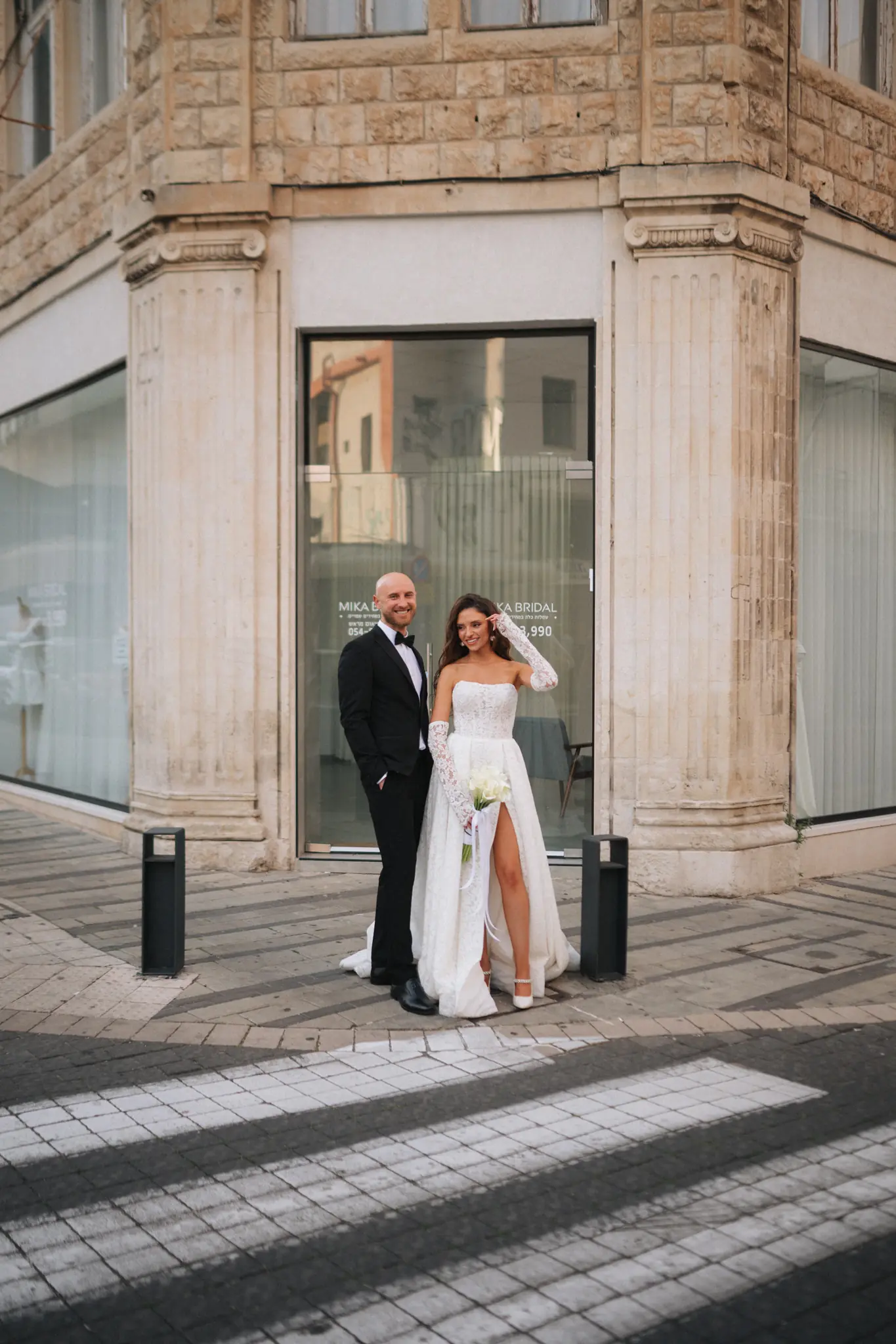Haifa Wedding Photography: From Talpiot Market to the Hidden Location Beneath Yad LaBanim Bridge, photograph 9