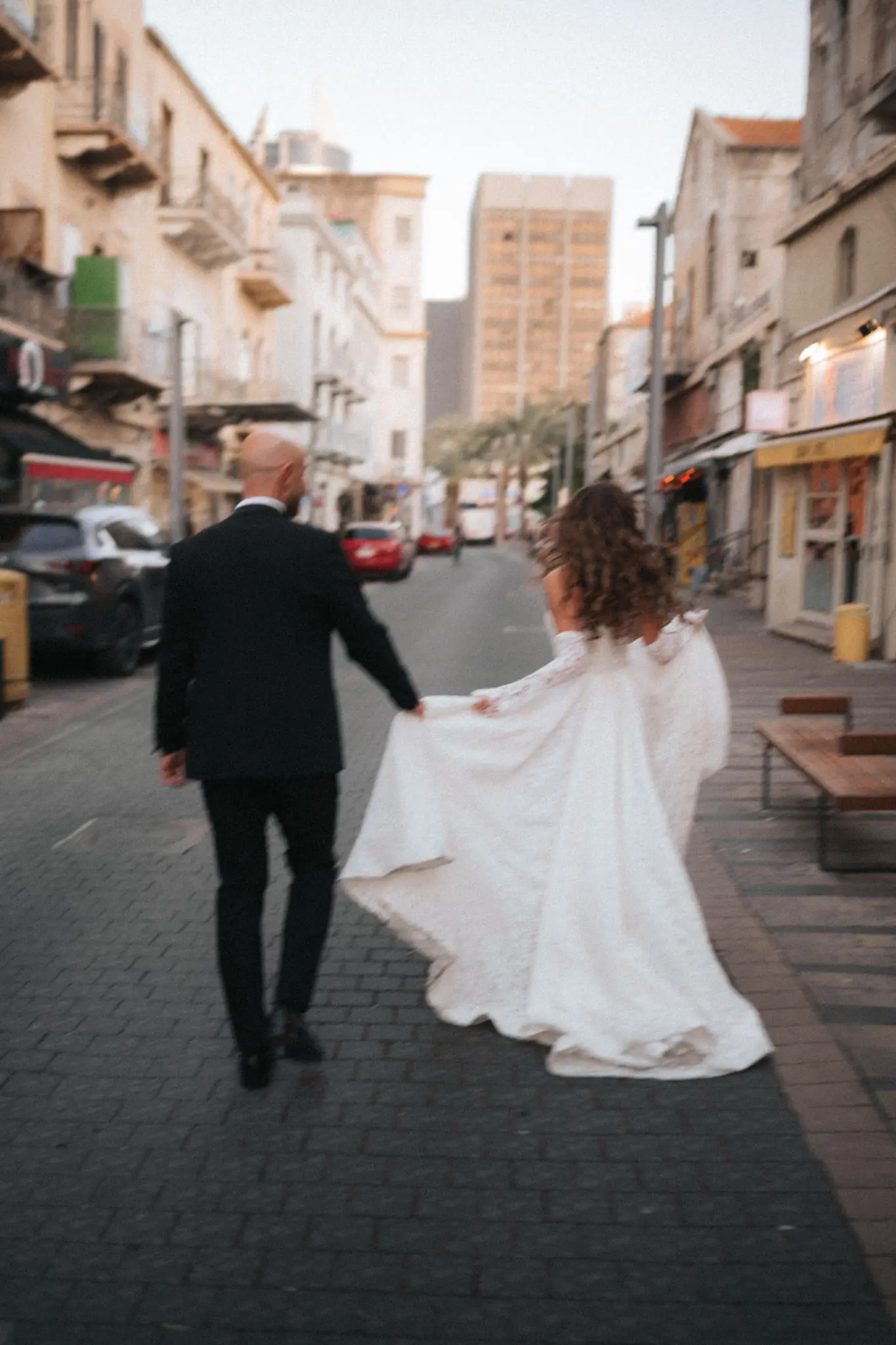 Haifa Wedding Photography: From Talpiot Market to the Hidden Location Beneath Yad LaBanim Bridge, photograph 10