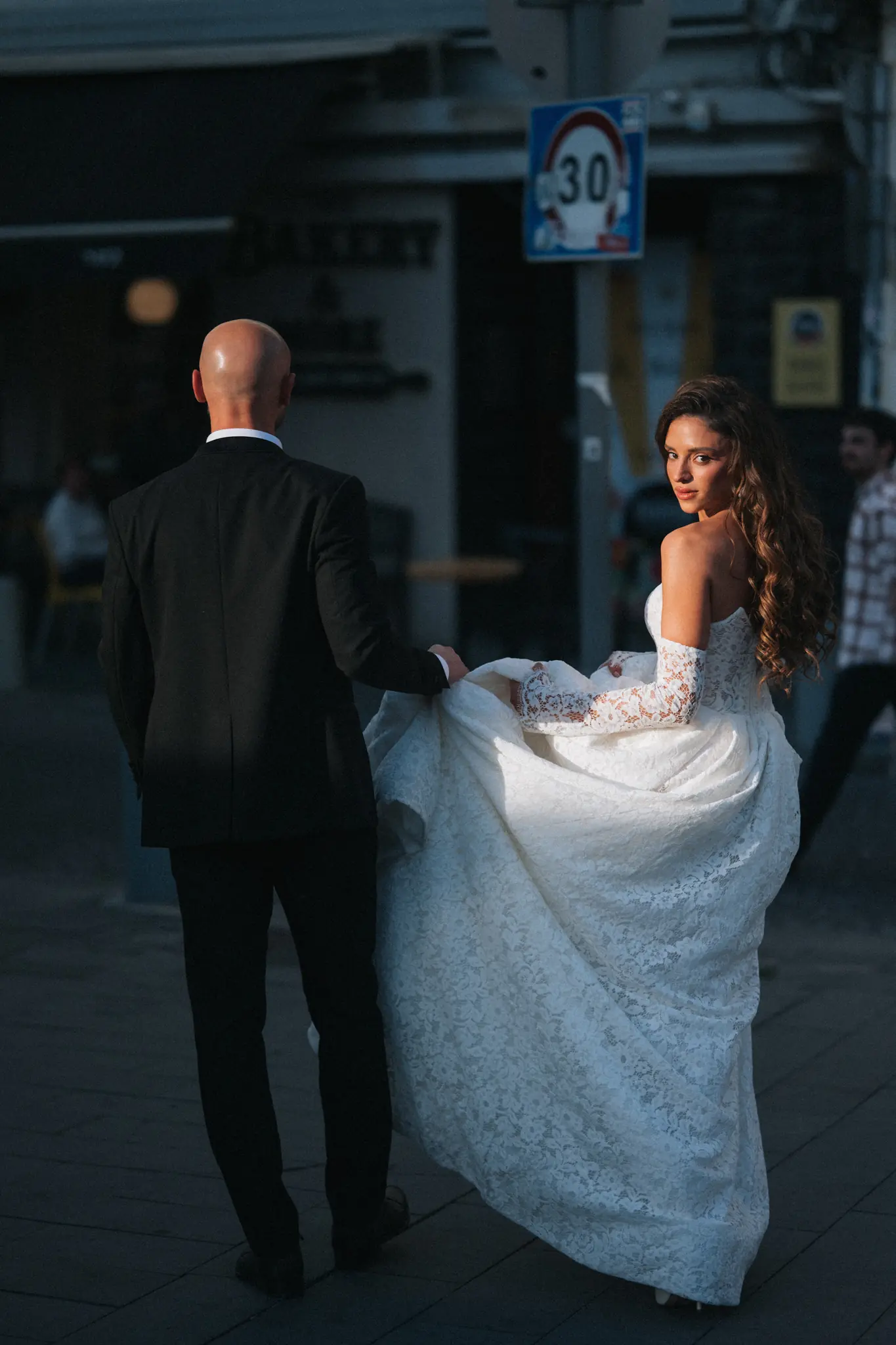 Haifa Wedding Photography: From Talpiot Market to the Hidden Location Beneath Yad LaBanim Bridge, photograph 2